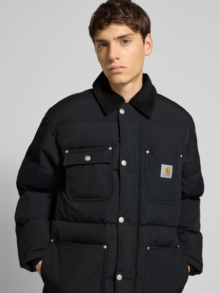 Carhartt Work In Progress Gewatteerd jack met labeldetail, model 'RAYLER’ Zwart - 3