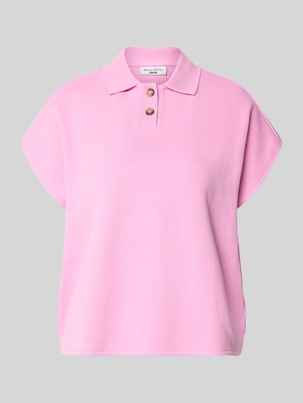 Marc O'Polo DENIM Regular Fit Poloshirt aus reiner Bauimwolle Pink 2