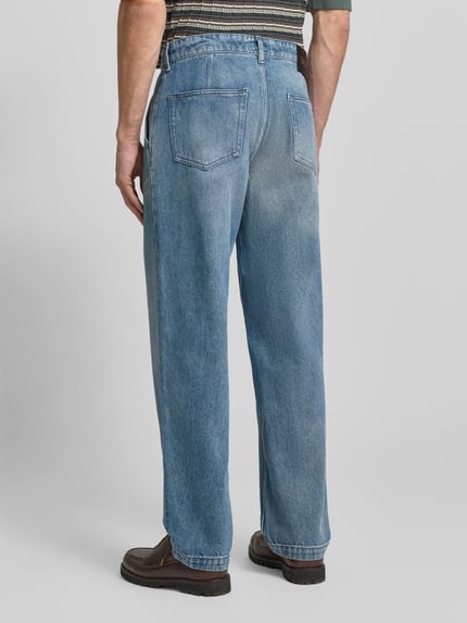 BOSS Orange Jeansy o kroju relaxed fit z czystej bawełny model 'SKYE_HYBRID BO FLEAK' Jeansowy niebieski 5