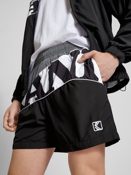 Karl Kani Regular Fit Shorts mit Label-Stitching Black 3