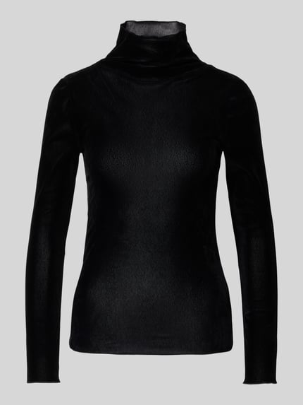 Luisa Cerano Longsleeve mit Stehkragen Black 2