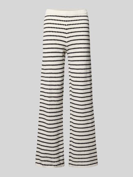 Strickhose in Streifen-Optik mit elastischem Bund Shop The Look MANNEQUINE