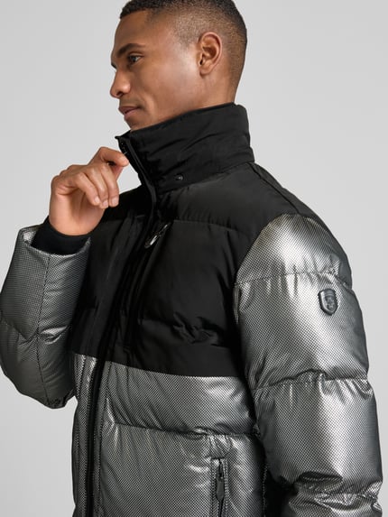 Wellensteyn Regular Fit Steppjacke mit Stehkragen Modell 'ROYAL FLASH' Silber 3