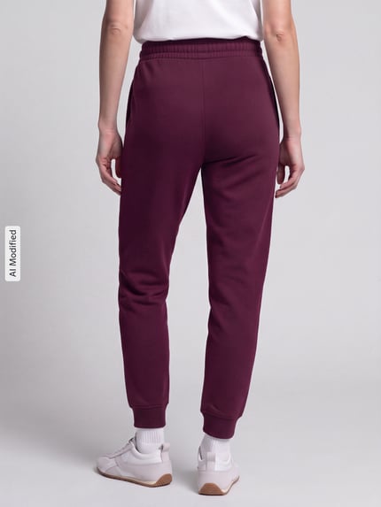 PUMA Comfort Fit Sweathose aus Baumwoll-Mix Modell 'No. 1' Bordeaux 5