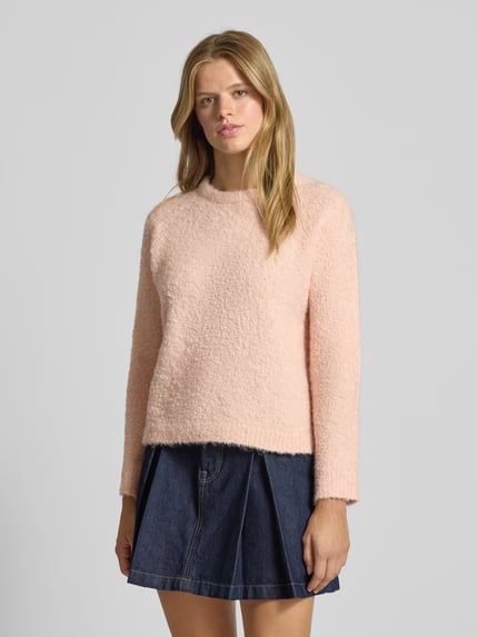 ONLY Regular fit gebreide pullover met wol model 'CIROLA' Roze - 4