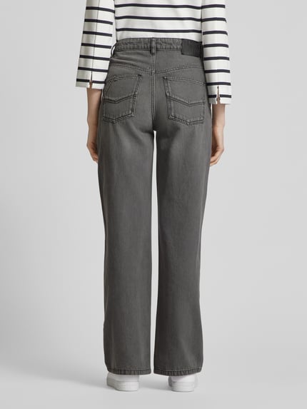 Zadig&Voltaire Jeansy o kroju straight leg z 5 kieszeniami model ‘ELIO’ Ciemnoszary 5