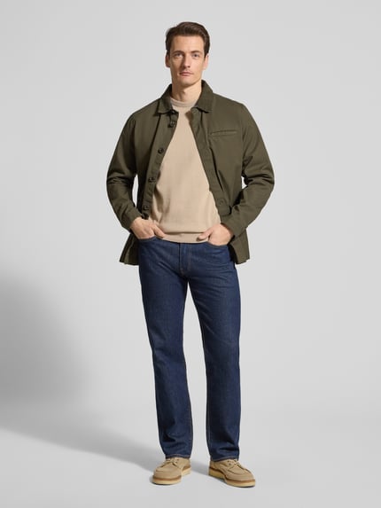 Barbour Krój regular fit sweter dzianinowy z czystej bawełny model 'PIMA' Beżowy 1