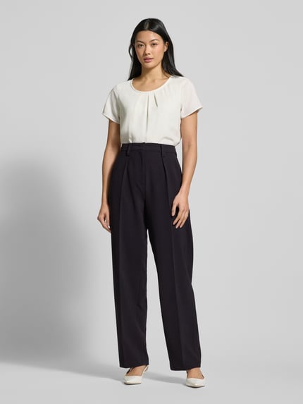 CAMBIO Stoffen broek met Franse steekzakken, model 'KANNY' Marineblauw - 1