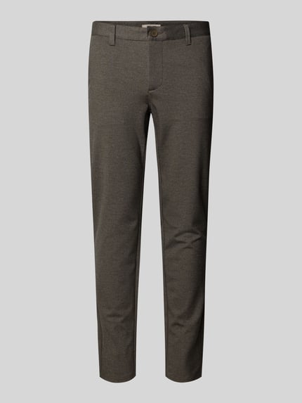 ONLY & SONS Slim Fit Chino aus Viskose-Mix Modell 'MARK' Hellbraun 2