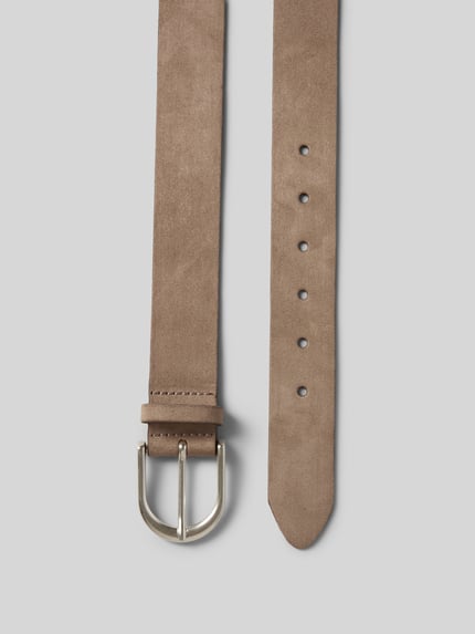 Vanzetti Leren riem met doornsluiting Taupe - 3