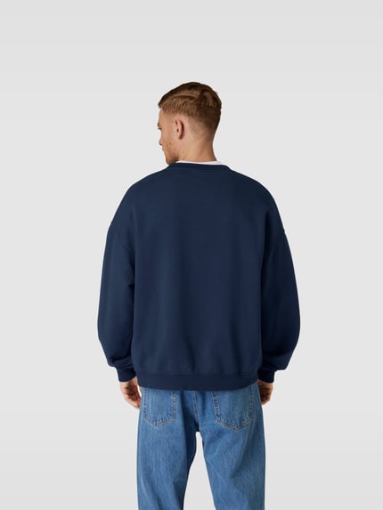 Dsquared2 Loose fit sweatshirt met labelprint Marineblauw - 5