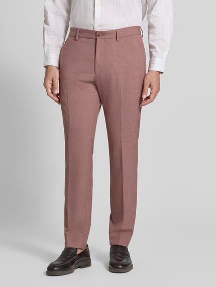 s.Oliver BLACK LABEL regular fit pantalon met wol Lichtrood - 4