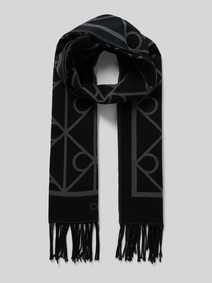 CK Calvin Klein Schal mit Ausfransungen Black 1