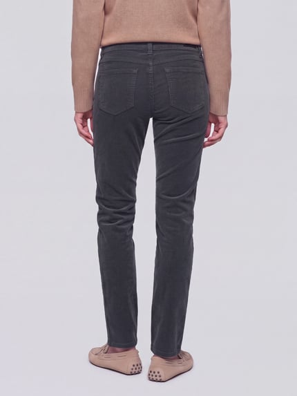 ANGELS Regular Fit Cordhose mit feiner Cordstruktur Anthrazit 5