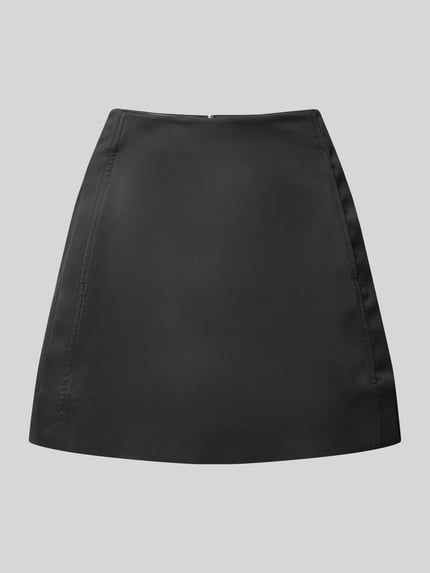 Selected Minirock mit Satin-Finish Black 1