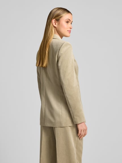 Jake*s Collection Żakiet o kroju regular fit z imitacji sztruksu z podwójną listwą guzikową Trzcinowy 5