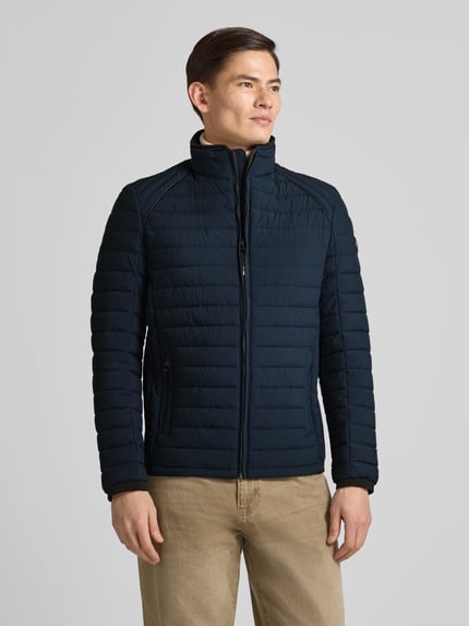 NAUTGÅRD Steppjacke mit Stehkragen und Reißverschlusstaschen Marine 4