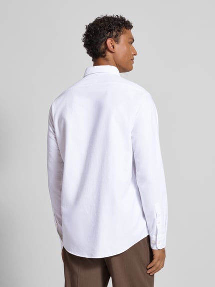 Selected Regular Fit Freizeithemd aus Baumwoll-Mix Modell 'REGRICK' Weiss 5