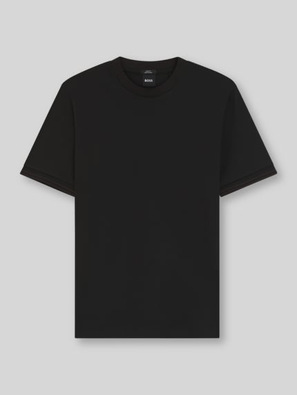 BOSS Slim Fit T-Shirt aus reiner Baumwolle Modell 'H-TESSLER 238' Black 2