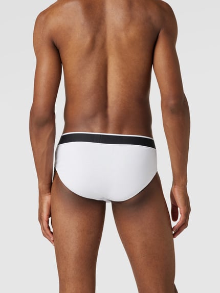 SCHIESSER Slip met logoband in set van 3 stuks Wit - 4