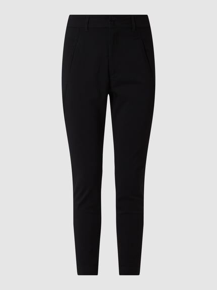 FREE/QUENT Slim Fit High Waist Hose aus Viskosemischung Modell 'Jenny' Black 2