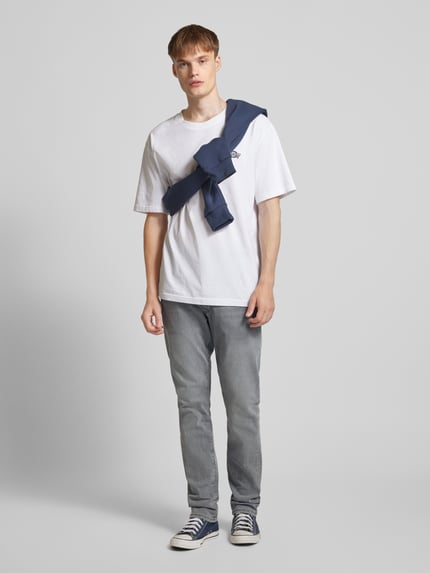 JACK & JONES Jeansy o kroju slim fit z bocznymi, wpuszczanymi kieszeniami model ‘GLENN’ Jeansowy niebieski 1