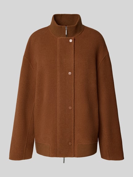 MM by Max Mara Regular Fit Blouson aus Woll-Mix Camel 1