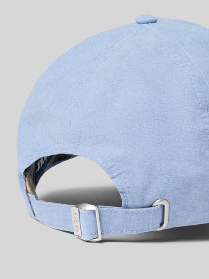 Barbour Czapka z daszkiem z czystej bawełny model 'NELSON CHAMBRAY C' Błękitny 3