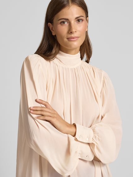 Marella Regular Fit Bluse mit Raffungen Modell 'CANAPA' Offwhite 3