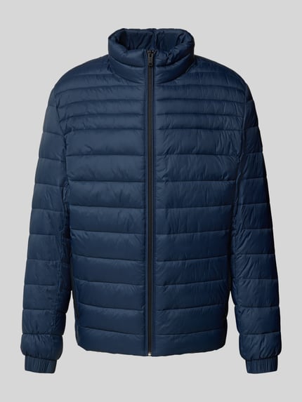BOSS Orange Kurtka pikowana o kroju slim fit ze stójką model ‘ODEN2’ Granatowy 2
