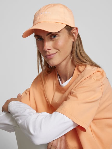 OH APRIL Baseballpet met labelstitching Zalm - 1
