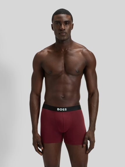 BOSS Spodnie o kroju regular fit z mieszanki bawełny w zestawie 3 szt. Niebieski 7