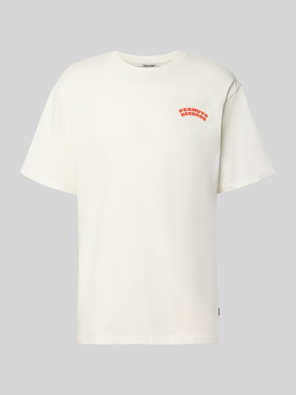 ONLY & SONS oversized t-shirt van pure katoen model 'PEANUTS' Offwhite - 2