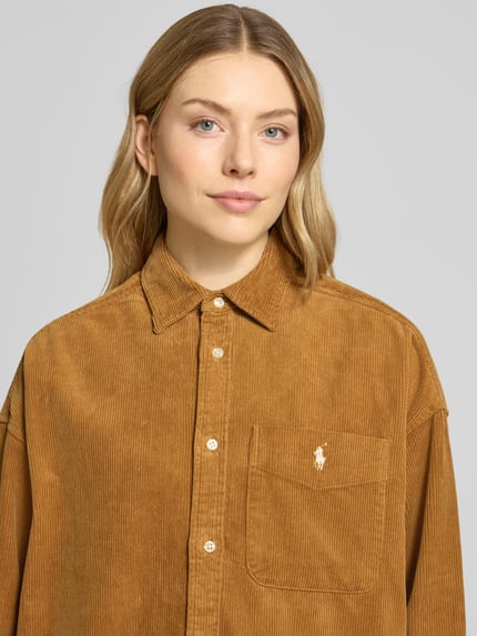 Polo Ralph Lauren Relaxed Fit Hemdbluse aus Cord Camel 3