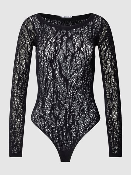 Wolford Body van kant, model 'SNAKE' Zwart - 2