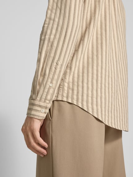 Samsøe Samsøe Vrijetijdsoverhemd met knoopsluiting, model 'SALIAM' Beige - 3