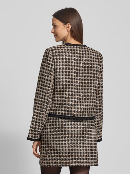 YAS Kurtka o kroju slim fit z efektem bouclé model ‘VISMO’ Czarny 5