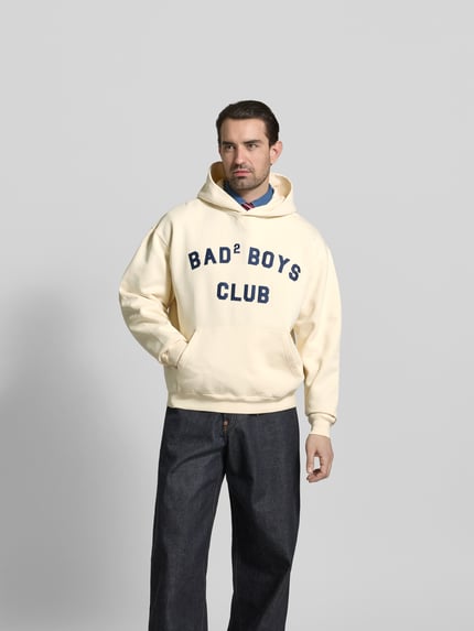 Dsquared2 Regular Fit Hoodie mit Statement-Print Beige 4