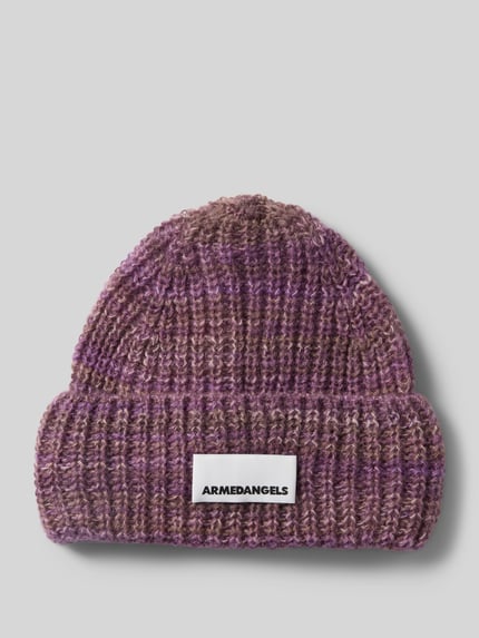 ARMEDANGELS Mütze aus Woll-Mohair-Mix Modell 'SNOWAA STAMPATO' Mauve 1