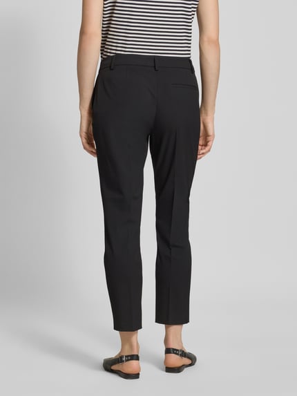 Christian Berg Woman Selection Slim Fit Stoffhose mit verkürztem Schnitt Black 5