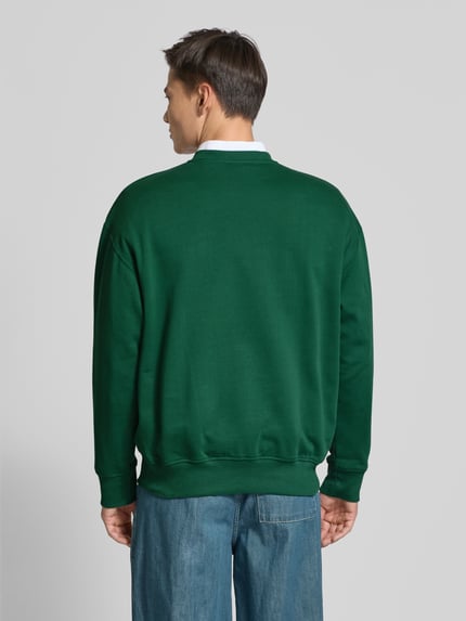 Wood Wood Sweatshirt mit Logo-Badge Modell 'Noel' Gruen 5