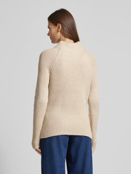 Jake*s Collection Sweter z dzianiny z efektowną przędzą Écru 5