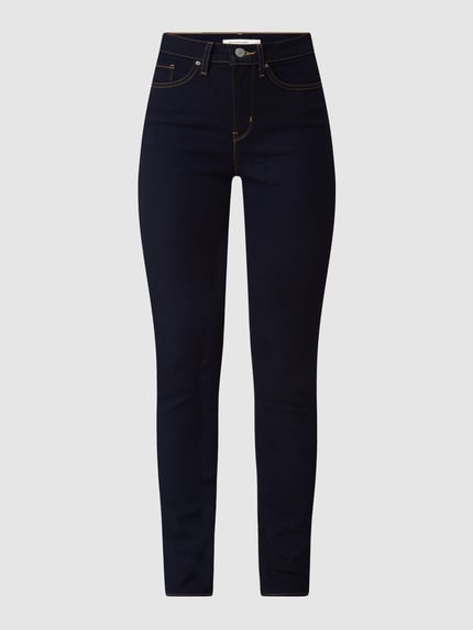 Levi's® 300 Jeansy Skinny Fit z efektem modelowania w 5 kieszeni Ciemnoniebieski 2