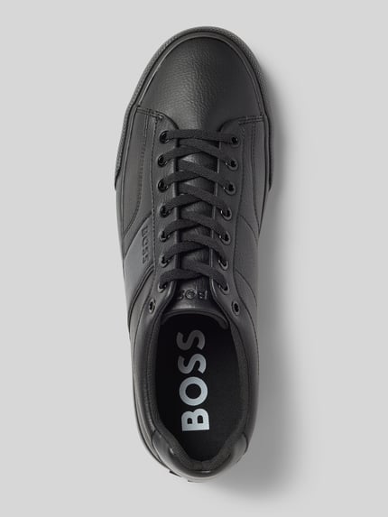 BOSS Low Top Sneaker mit Luftlöchern Modell 'AIDEN_TENN_GRLTP' Black 3