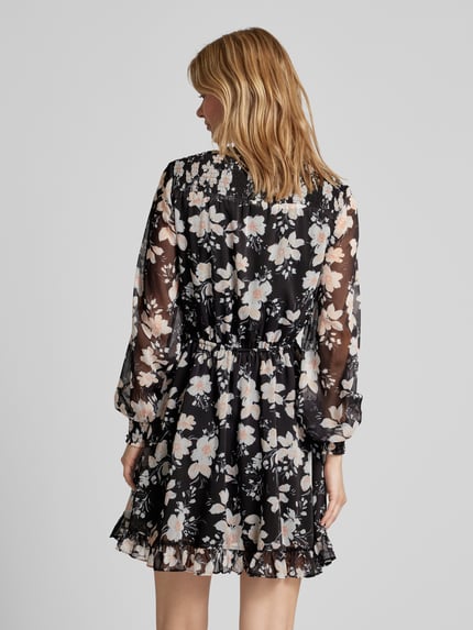 GUESS Minirok met bloemenprint, model 'VANESSA' Zwart - 5