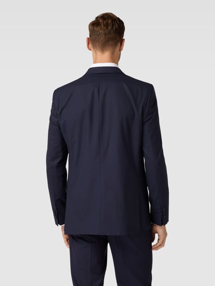 HECHTER PARIS Regular Fit 2-Knopf-Sakko Mit Woll-Anteil Modell 'Modern' Marine 5
