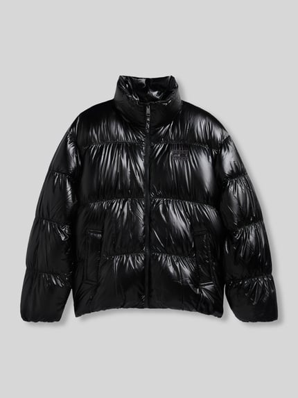 Tommy Jeans Regular Fit Steppjacke mit Label Stitching Black 2