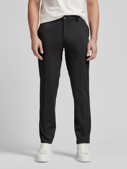 Selected Slim Fit Anzughose mit Viskose-Anteil Modell 'LIAM' Black 4