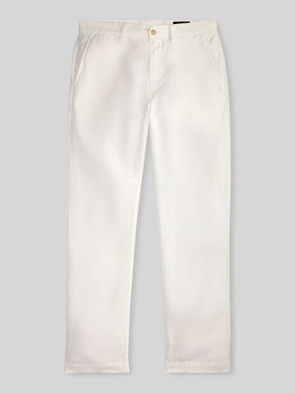 Polo Ralph Lauren Chino aus Leinen-Baumwoll-Mix Weiss 2
