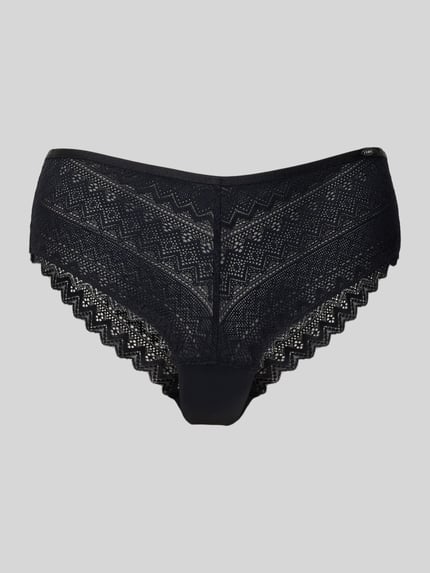 SKINY Slim Fit Slip mit Logo-Applikation Modell 'Cheeky' Black 1